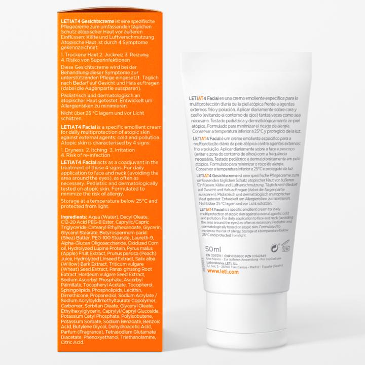 Produktbild Leti LETIAT4 Atopic Skin Facial Gesichtscreme, 50 ml Creme (50 ml, 24h Creme)