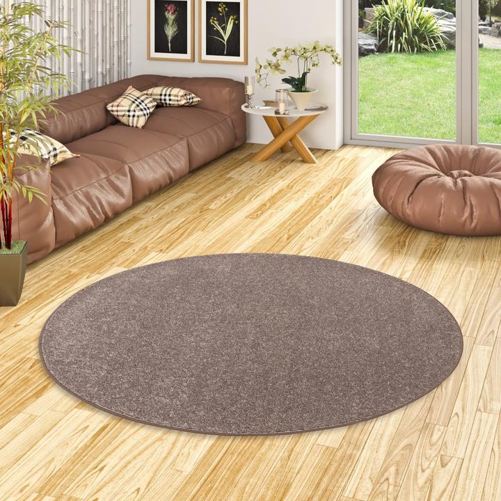 Produktbild Snapstyle Teppich Hochflor Shaggy Cottage Rund (200x200 cm)