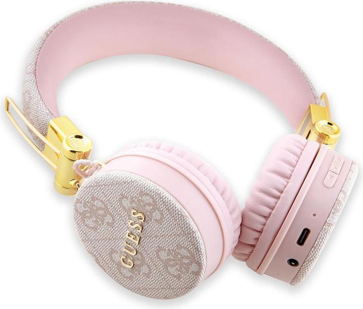 Image du produit Guess Wireless Leather Headphone with Metal Logo (ANC, 0.00 h, Sans fil)