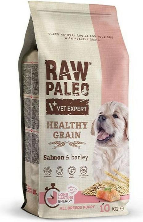 Raw Paleo Healthy Grain Puppy Salmon & Barley (Puppy + kitten, 1 pcs., 10000 g)