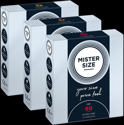 Actual product image Mister Size Trial pack L" (53mm, 57mm, 60mm) 3 x 3 condoms to try on and test out (9 pcs.)