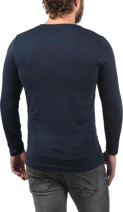 Actual product image Solid Basil Men's Long Sleeve T-Shirt Top Basic Made Of 100% Cotton (M)