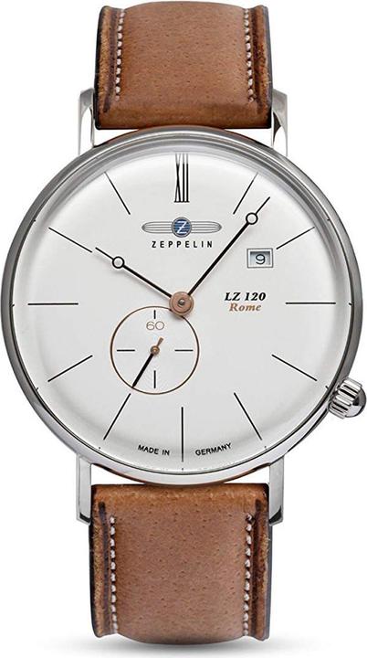 Actual product image Zeppelin LZ120 Rome 7138-4 Quartz Silver (259361) (Analogue wristwatch, 40 mm)