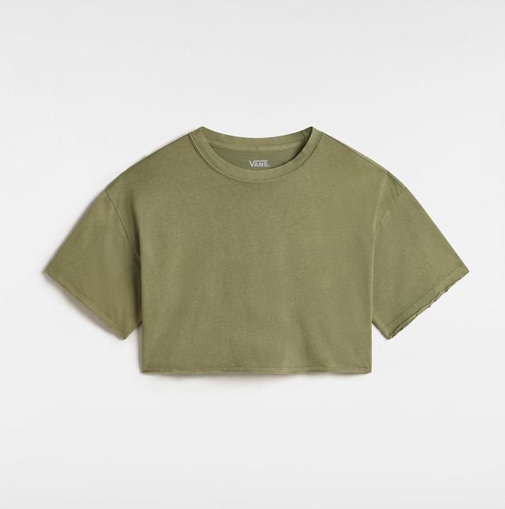 Vans Relaxed Crop Wash SS Tee LODEN GREEN (M)