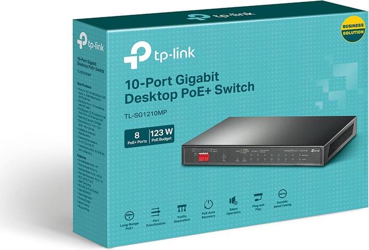 Produktbild TP-Link TL-SG1210MP (9 Ports)