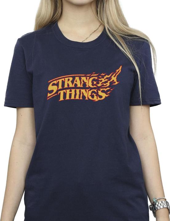 Immagine prodotto Netflix Stranger Things Logo Breaking Maglietta Ampia Donna (M)