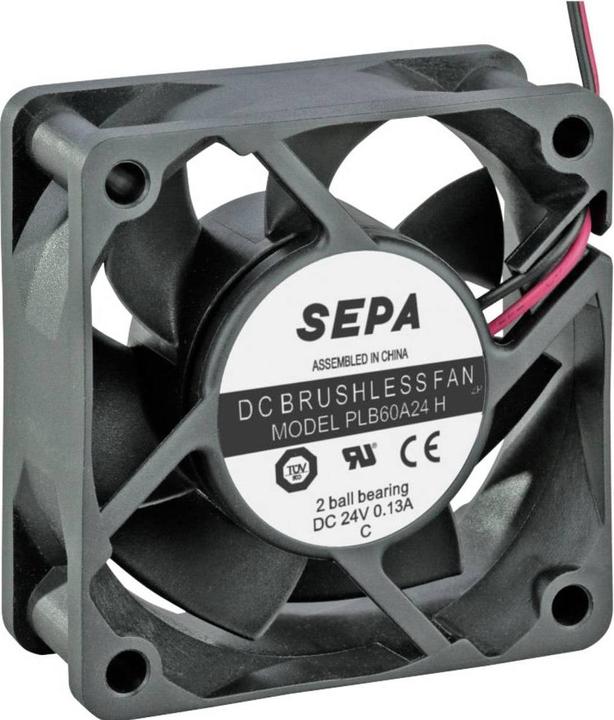 Immagine prodotto SEPA PLB60A24SE16A Ventilatore assiale 24 V/DC 36,7 m³/h (L x P x A) 60 x 60 x 25 mm (60 mm, 1 x)