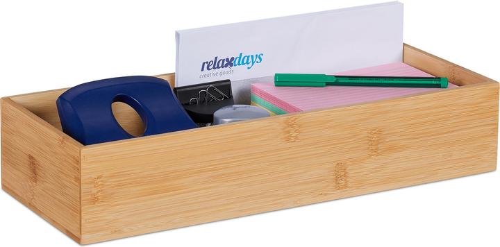 Produktbild Relaxdays Aufbewahrungsbox (38 x 15 x 7.5 cm, 4.28 l)