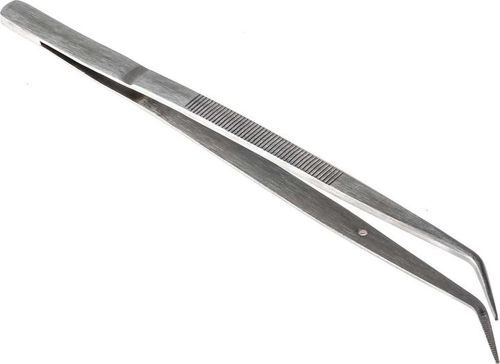 Actual product image Rs Pro Stainless Steel Tweezers, Tip Curved, Fine Rounded, 150 mm mm
