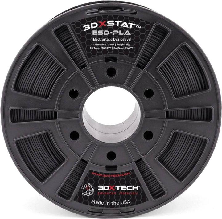 Immagine prodotto 3D Xtech PLA2030750BK0 3DXSTAT Filamento conduttivo ESD PLA 2,85 mm 750 g nero (PLA, 2.85 mm, 750 g, Nero)