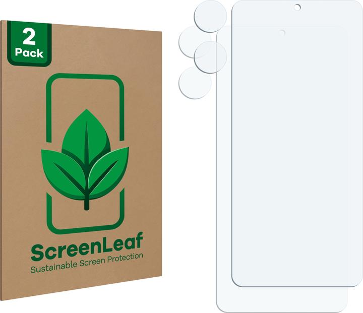 Image du produit ScreenLeaf Film de protection d'écran, Protection d'écran Écologique, Clear, Anti-Rayures (2 pièce(s), Xiaomi Poco X7 Pro)