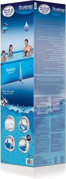 Produktbild Bestway Swimming Pool Steel Pro rechteckig (300 x 201 x 66 cm)