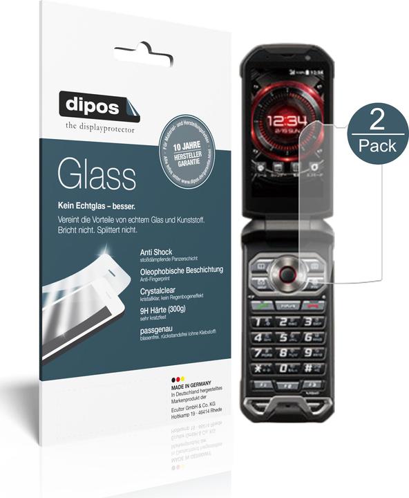 Produktbild Dipos Displayschutz Anti-Shock (2 Stück, Kyocera Torque X01)