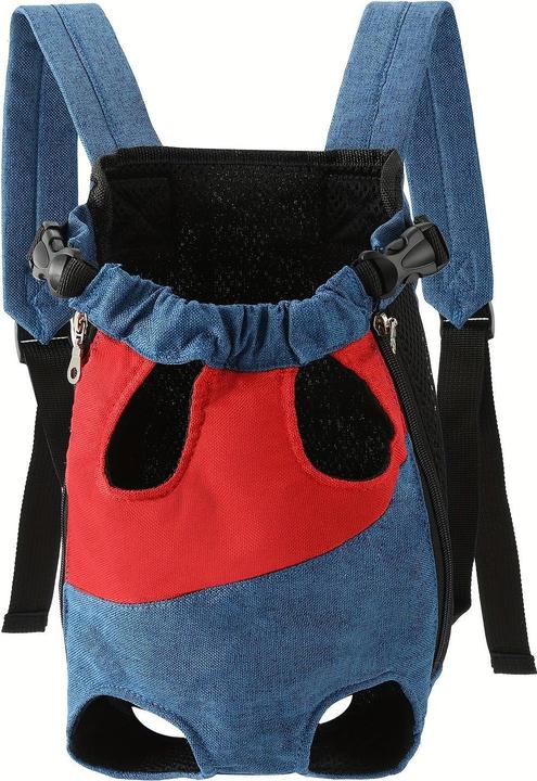 Actual product image Alopini Adjustable pet backpack for dogs and cats, comfortable fit, polyester material with (Dog, Cat, Breathable)