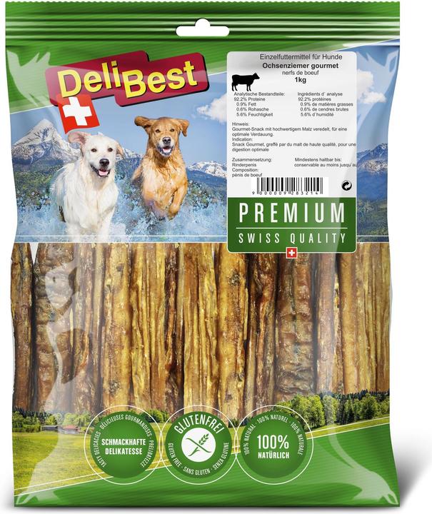 Produktbild DeliBest Ochsenziemer 15cm gourmet (Adult, 1 Stk., 1000 g)