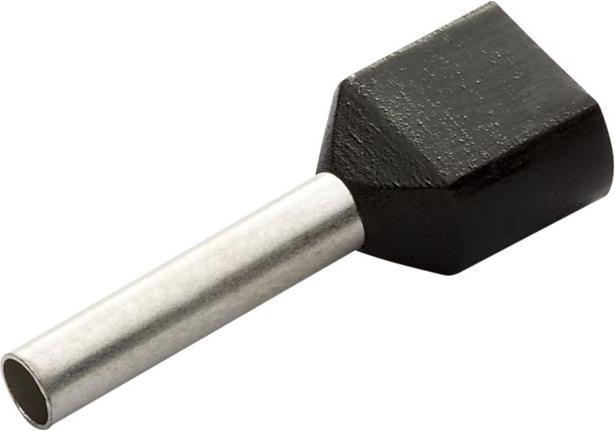 Produktbild RND Twin Entry Ferrule 1.5mm² Schwarz 16mm Packung à 100 Stück