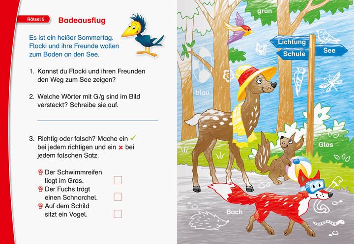 Produktbild Ravensburger Leserabe Rätselspass Zauber-Malrätsel zum Lesenlernen: Im Wald (1. Lesestufe) (Deutsch, Melinda Ronto, Heribert Schulmeyer, Simone Pahl, 2024)