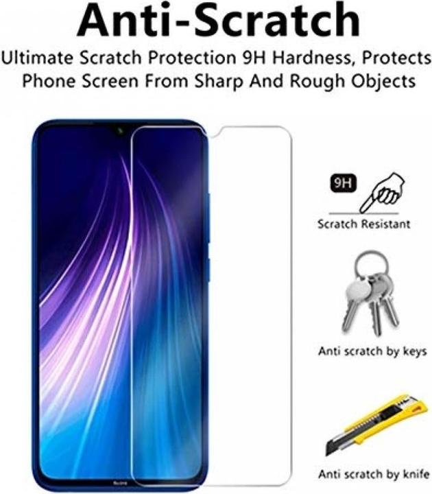 Actual product image Screenguard Xiaomi Redmi Note 8T bulletproof glass protective film Case Friendly Design (1 Piece, Xiaomi Redmi Note 8T)