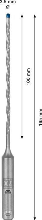 Actual product image Bosch Professional Zubehör Expert SDS plus-7X hammer drill, 3.5 x 100 x 165 mm (3.5 mm)