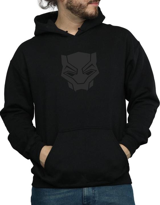 Produktbild Black Panther Schwarz auf Schwarz Hoodie (L)