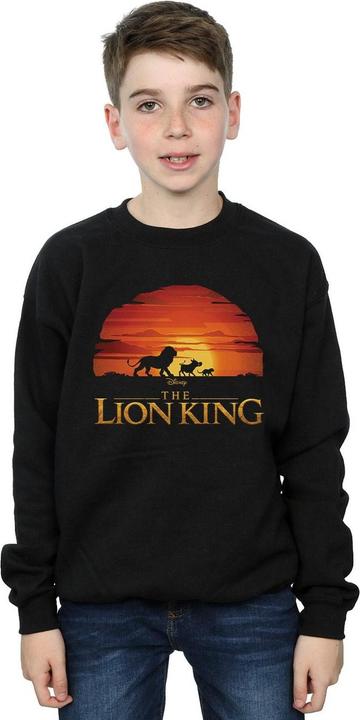 Actual product image Disney Boys The Lion King Movie Sunset Logo Sweatshirt (140, 146)
