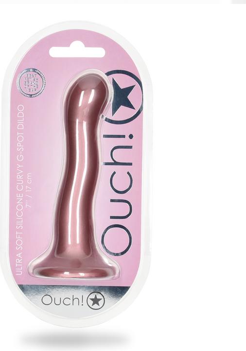 Image du produit Ouch! Ultra Soft Curvy G-Spot Dildo - 7" / 17 cm