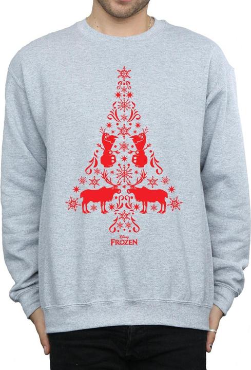 Actual product image Disney Mens Frozen Christmas Tree Sweatshirt (3XL)