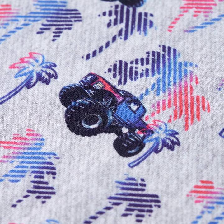 Actual product image VidaXL Children's T-shirt grey melange 116,Material: 100 (116)