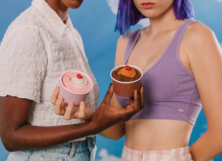 Actual product image Eat My Socks Strawberry Cupcake (Single pack, One size)