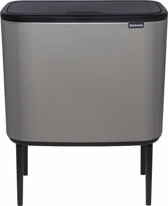 Produktbild Brabantia Mülleimer Bo Touch Bin Mineral Concrete Grey, 3 x 11 L (33 l)