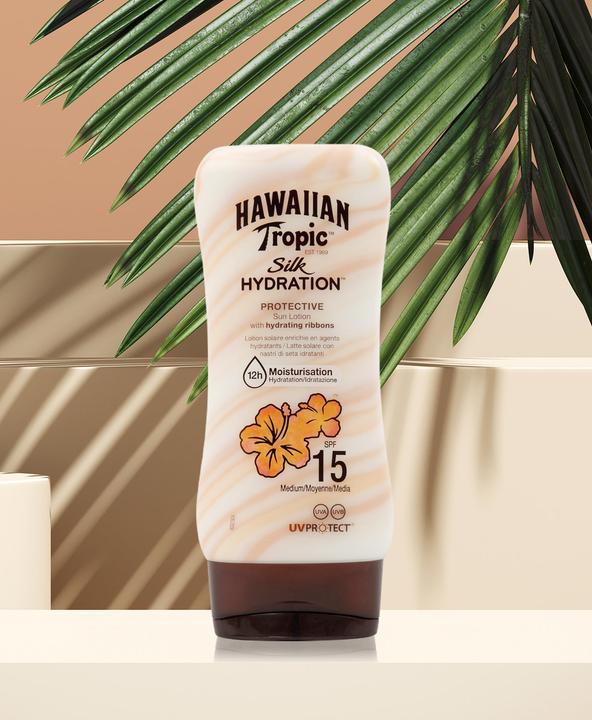 Immagine prodotto Hawaiian Tropic Idratazione della seta (Crema solare, SPF 15, 180 ml, 222 g)