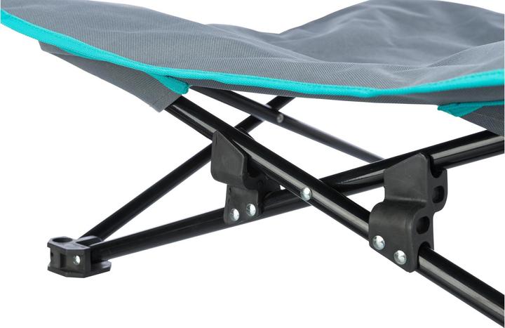 Actual product image Trixie Camping Bed, up to 15 kg, 69 x 20 cm, Dark Grey/Petrol (Dog)