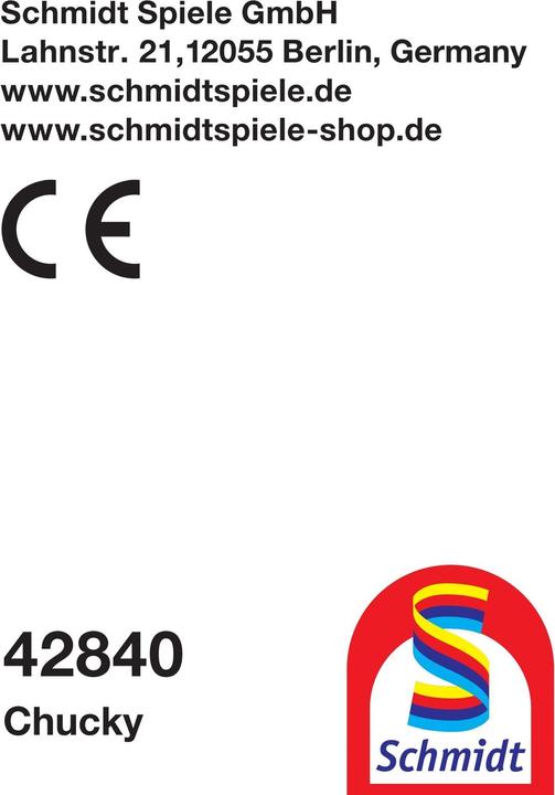 Produktbild Schmidt Spiele Chucky 24 cm (13 cm)