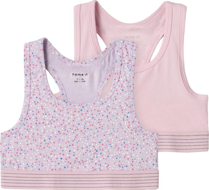 Produktbild Name it Nkfshort Top 2p Pastel Lilac Dot Noos (134, 2er Pack)