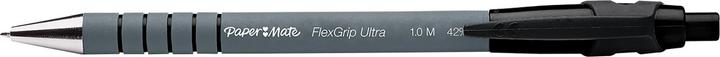 Produktbild Paper Mate Flexgrip Ultra Clip-on-Einziehkugelschreiber Medium 12 Stücke (Schwarz, Grau, 12 x)