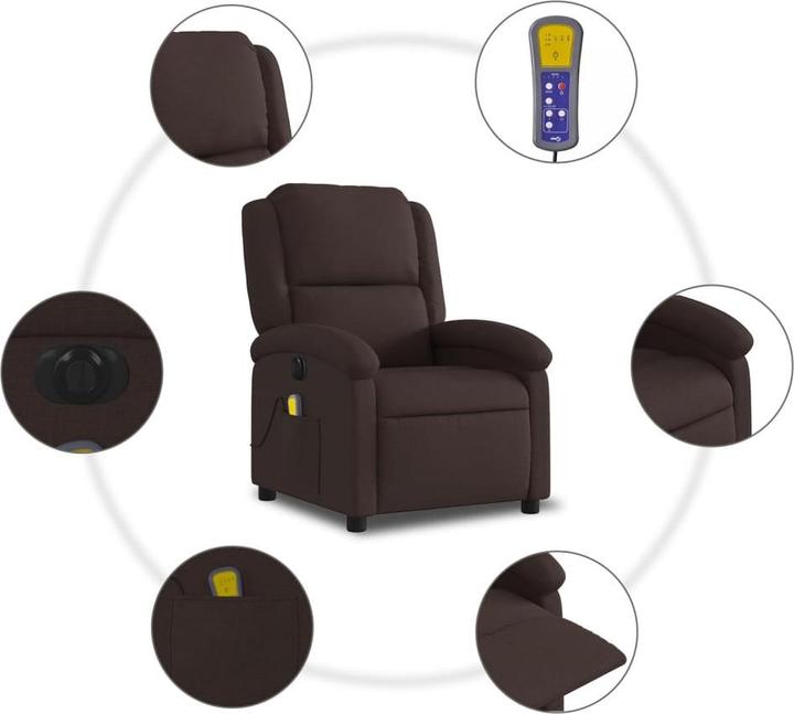 Produktbild VidaXL Massagesessel Elektrisch Stoff