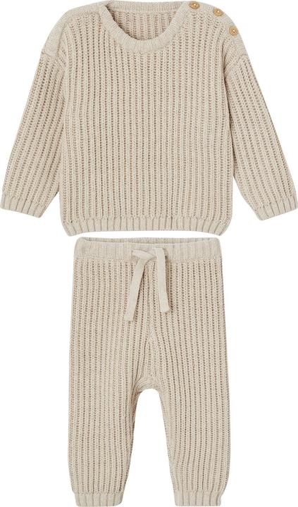 Actual product image Vertbaudet Unisex Baby-Set: Pullover, Strickhose & Wickelbody (68)