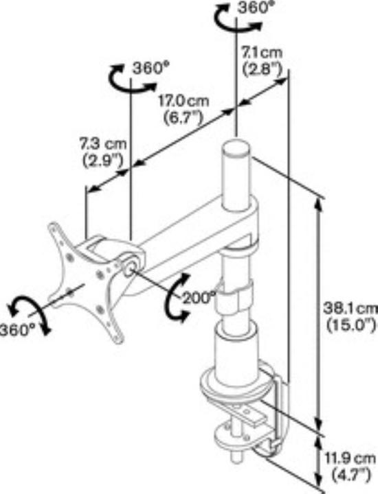 Image du produit Vogels PFD 8522 Support de bureau pour écran (Tables, 27")