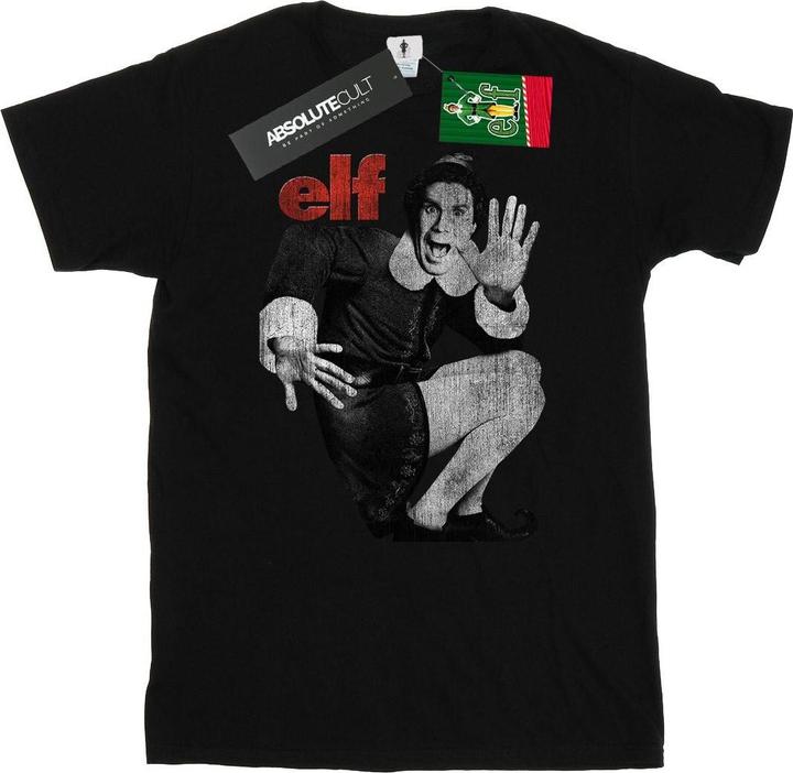 Elf Mono Distressed Poster TShirt (XL)