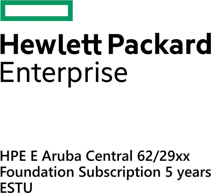Actual product image HPE E Aruba Central 62/29xx, Foundation Subscription, 5 years, E-STU (24 Ports)