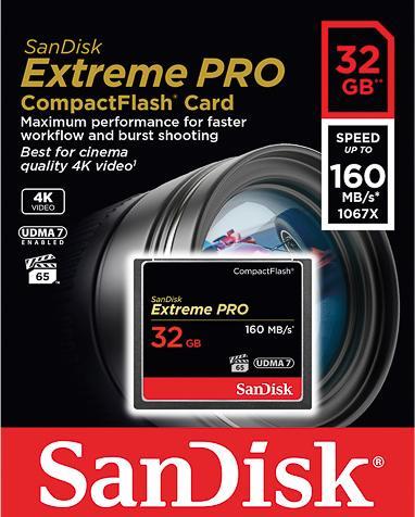 Productafbeelding SanDisk Extreme Pro Compact Flash (32 GB, CF)