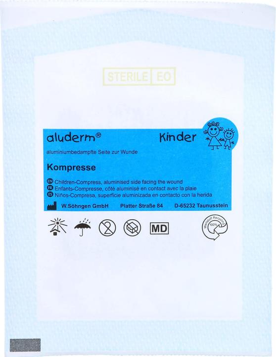 Immagine prodotto Aluderm Impacchi per bambini 6 x 6 cm, 1 pz. di impacchi