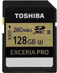 Toshiba SDXC Exceria Pro UHS-II U3 (128 GB, SDXC, U3, UHS-II)