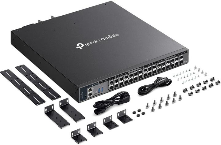 Produktbild TP-Link SX6632YF Omada 26-Port 10G stackable L3 managed Switch 26× 10G SFP+ 6× 25G SFP28 2x USB 3.0 (32 Ports)