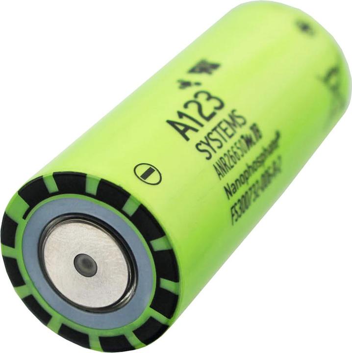 Image du produit A123 Systems Batterie ANR26650M1B, non protégée, 26,25x65mm (1 pcs, 2500 mAh)