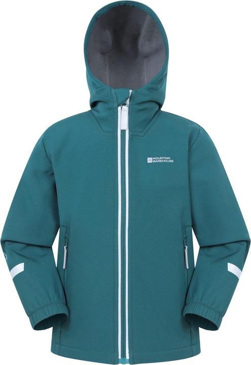 Actual product image Mountain Warehouse Childrens/Kids Huxley Reflective Soft Shell Jacket (140)