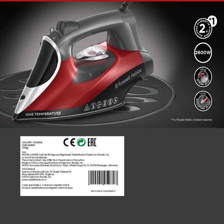 Produktbild MediaShop Russell Hobbs One Temperature (2600 W, 210 g/min)