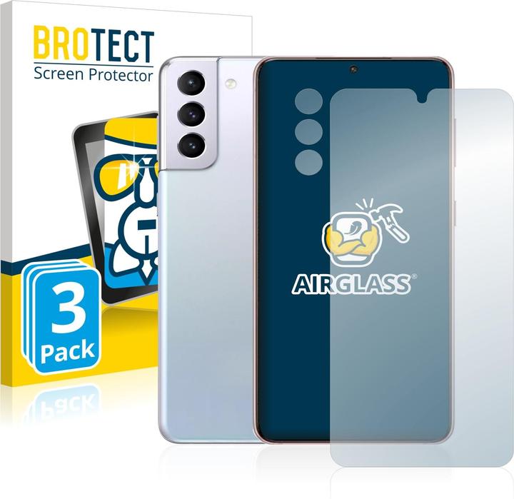 Actual product image BROTECT AirGlass Glass (3 Piece, Samsung Galaxy S21 5G)