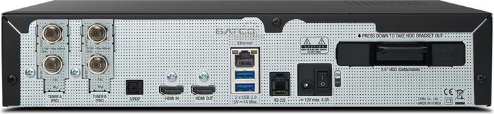 Produktbild Vu+ Duo 4K SE BT (4.10 GB, DVB-S2, DVB-S, DVB-S2X, CI-Schacht)