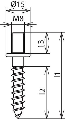 Immagine prodotto Dehn Vite per legno (1 Viti per pezzo)